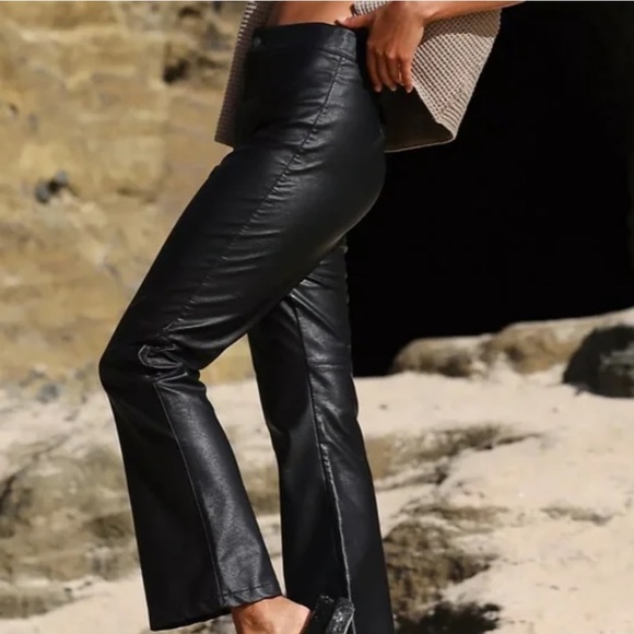 Free People Sasha Vegan Kick Flare Pants - Picture 7 of 13